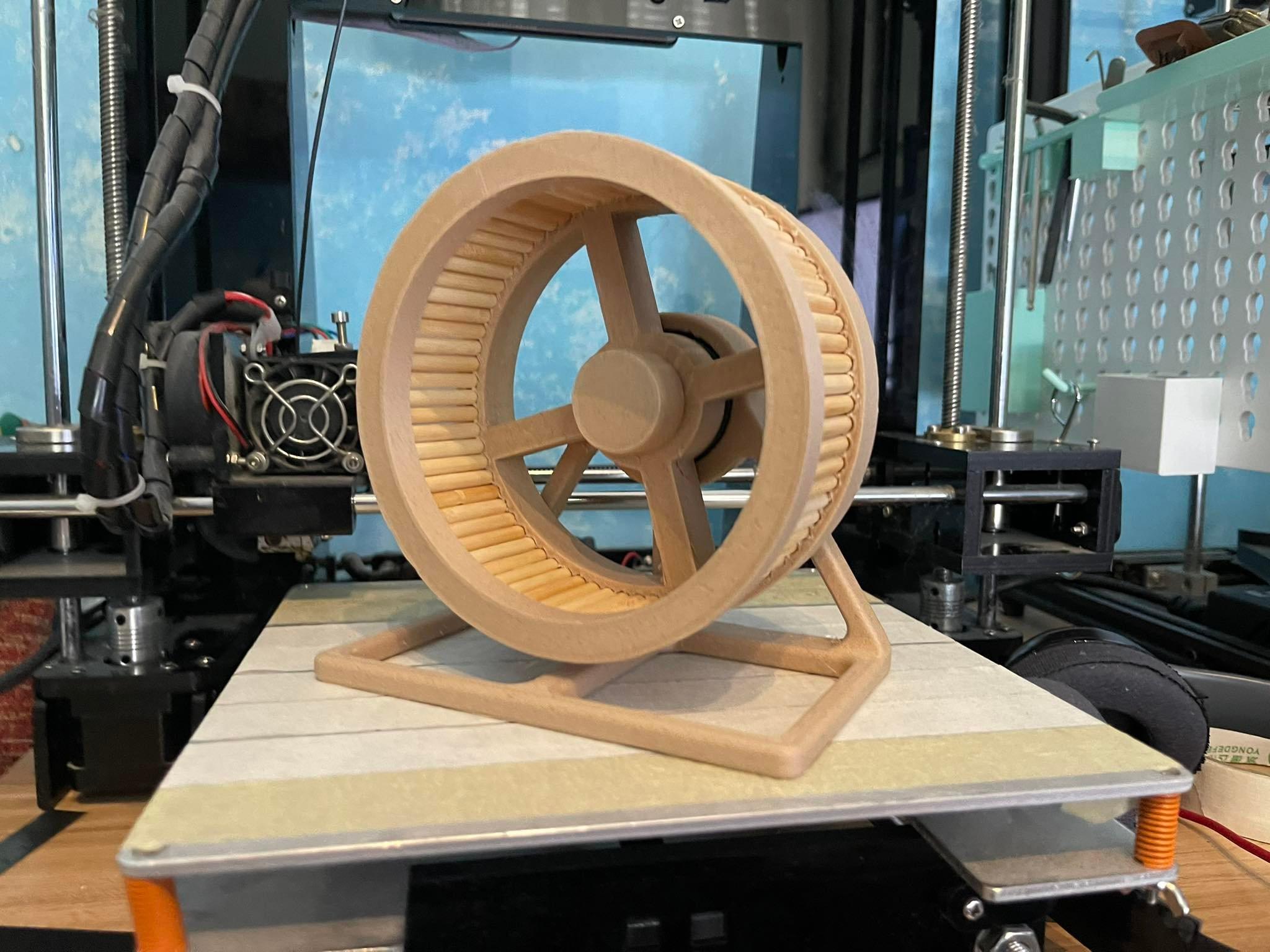 Hamster Wooden Wheel 3d model