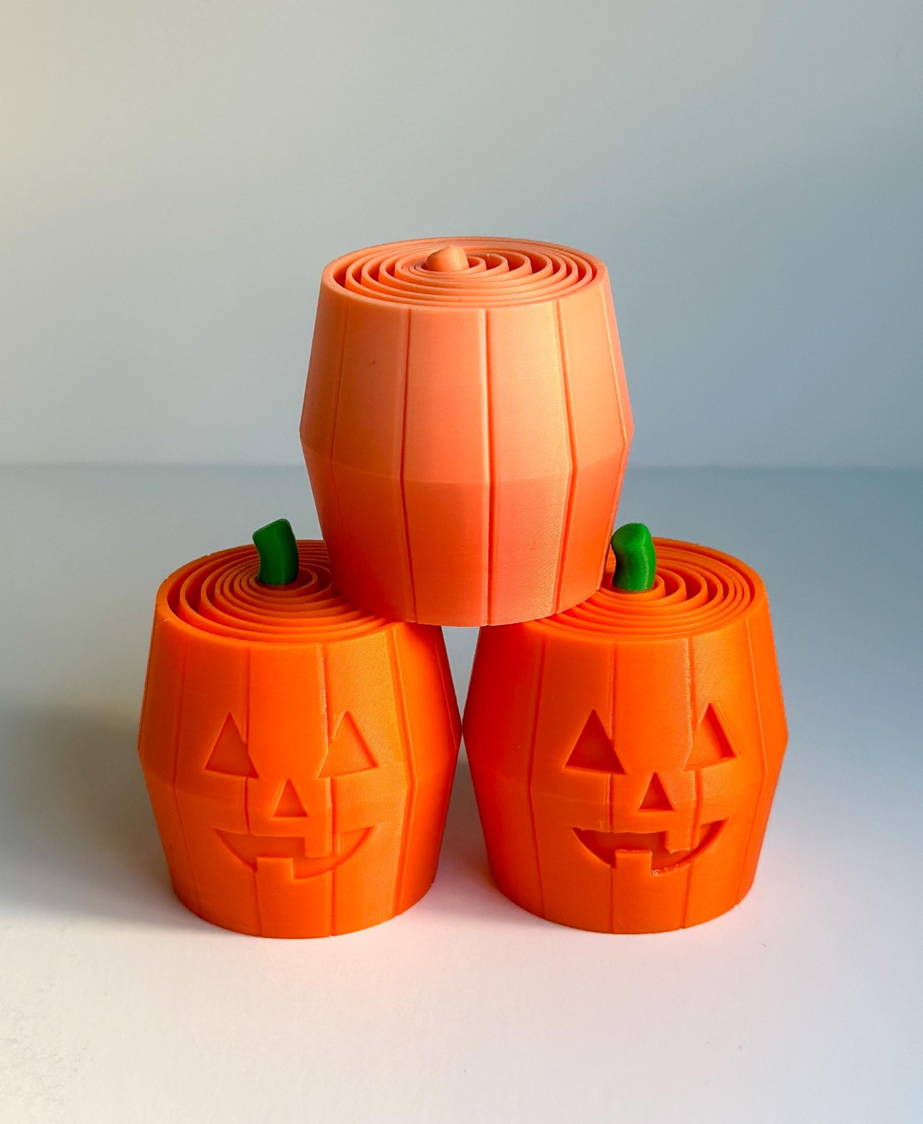 Pumpkin & Jack O'Latern Layered Fidget (3 Styles in 3 Sizes = 9 total) 3d model