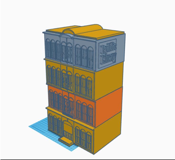 Library 3d model