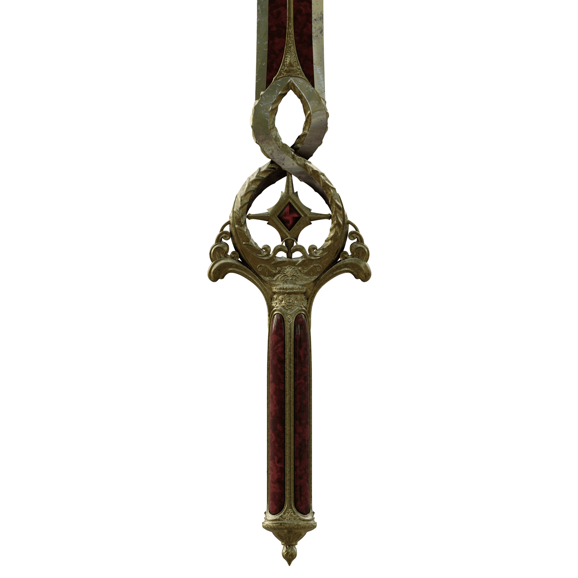 ORIN CRIMSON MISCHIEF FANTASY DAGGER BALDURS GATE 3 3d model