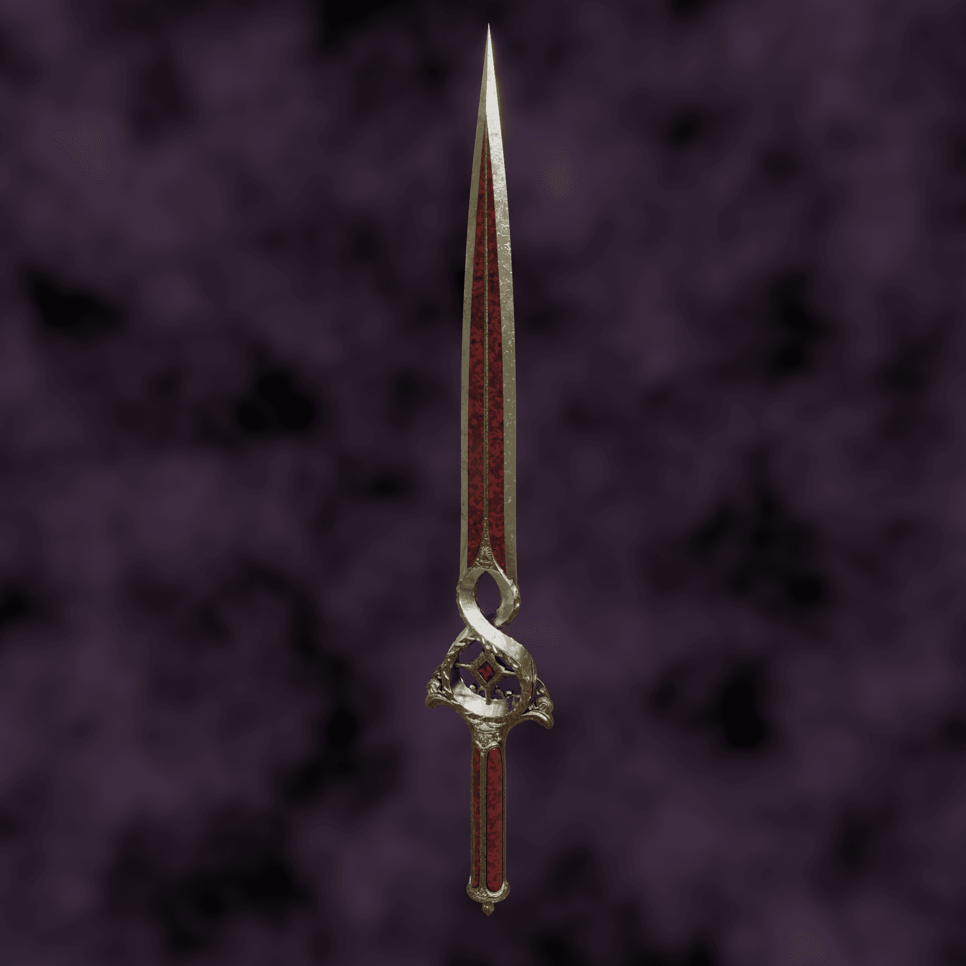 ORIN CRIMSON MISCHIEF FANTASY DAGGER BALDURS GATE 3 3d model