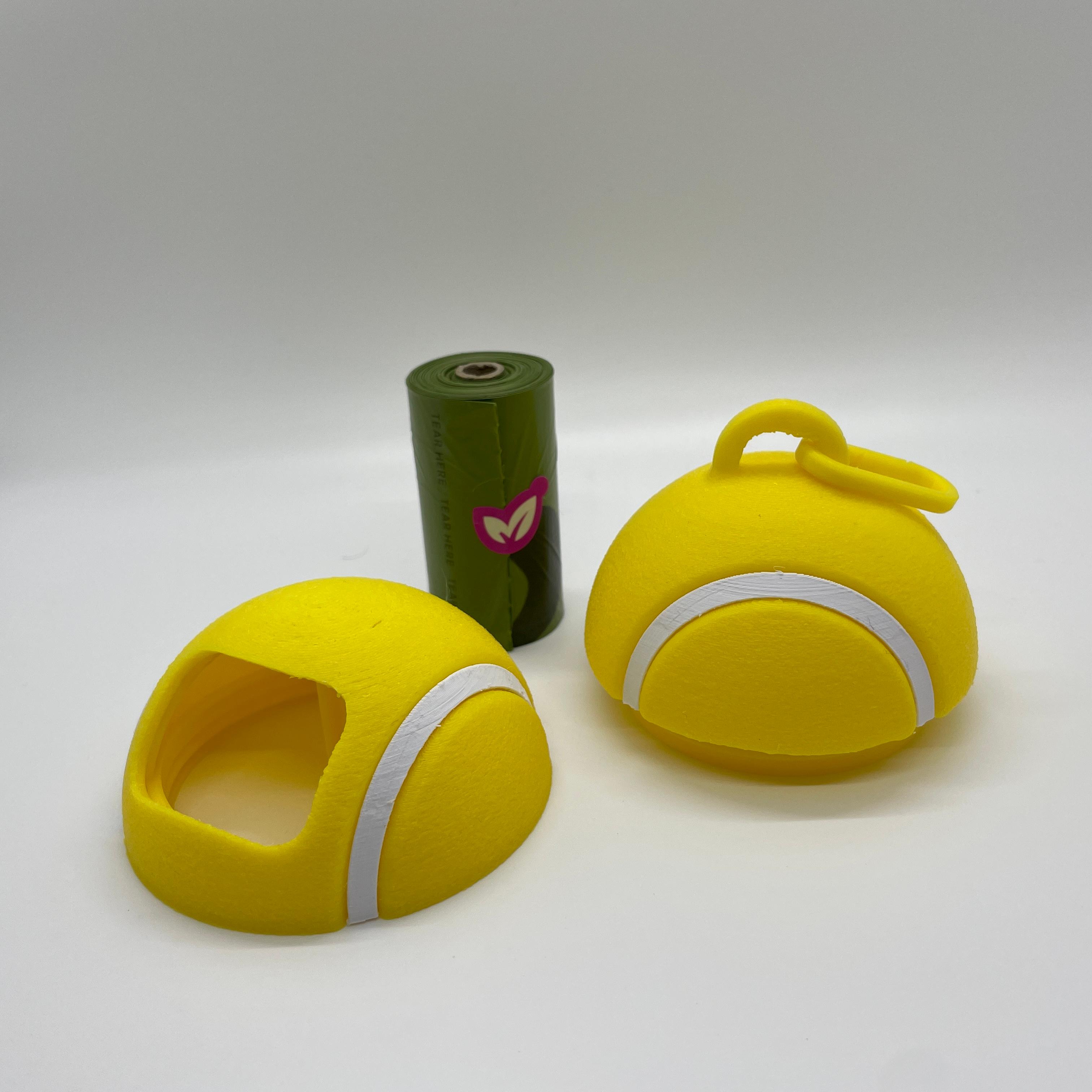 Tennis Ball Doggy Bag Holder 3d model