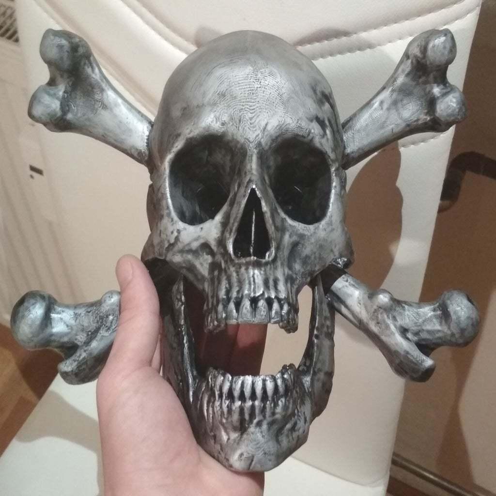 Pirate skull - Scan from real bones and skull 3d model