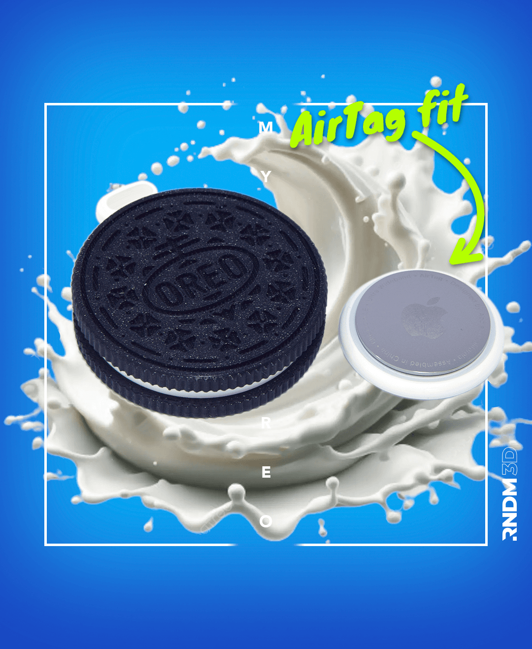 MyTag Oreo - Oreo AirTag Holder *by RNDM3D* 3d model