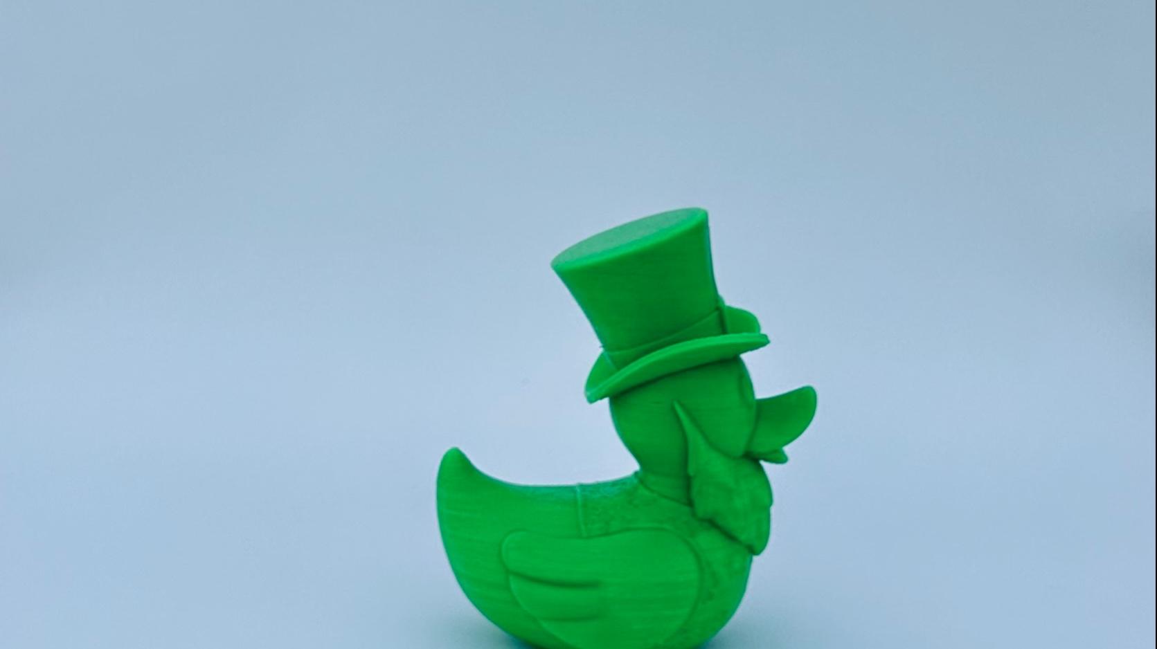 St. Patty's Leprechaun Duck (Single Color) 3d model