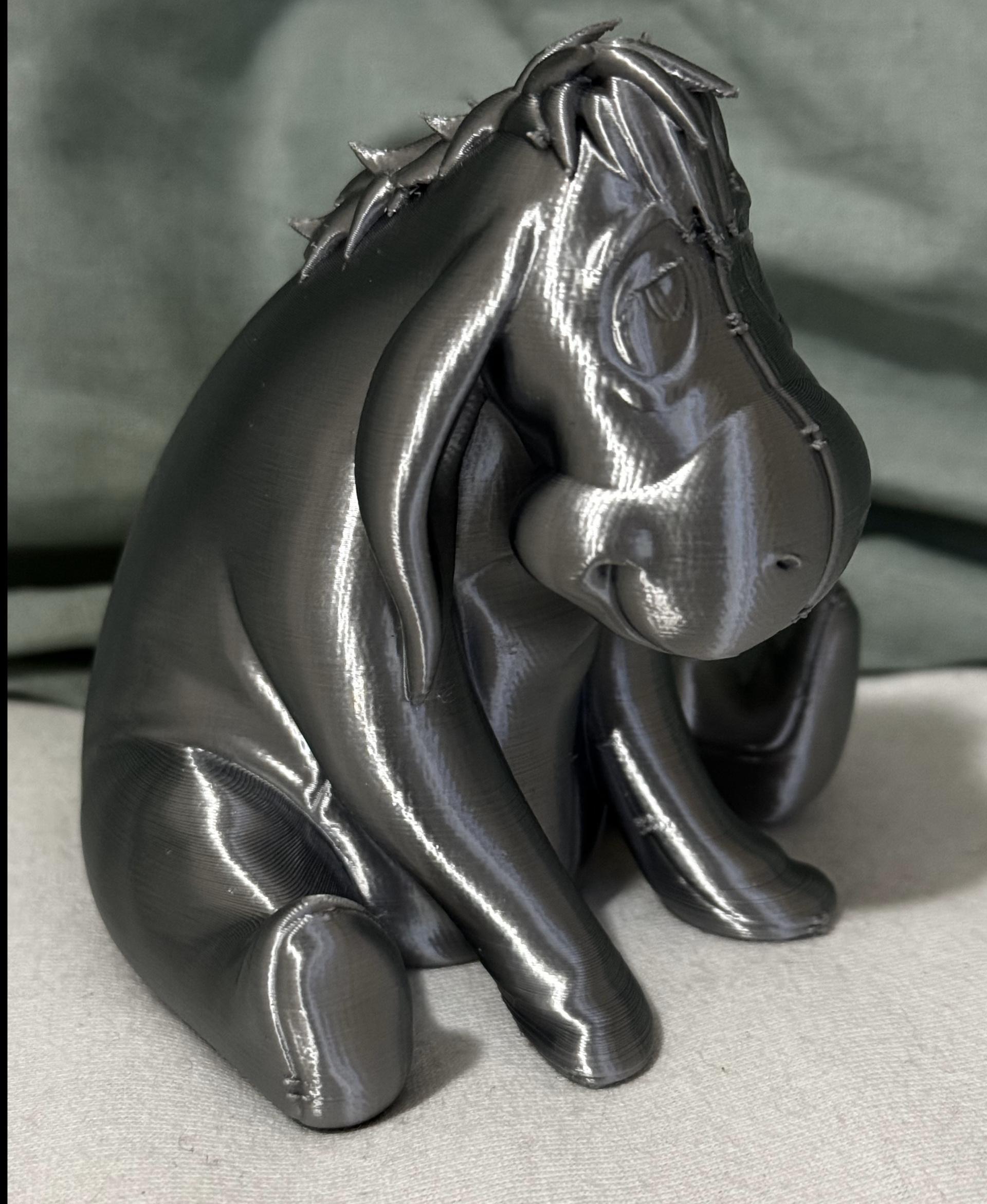 Eeyore -Winnie The Pooh - Printed with Ziro silver silk PLA - 3d model