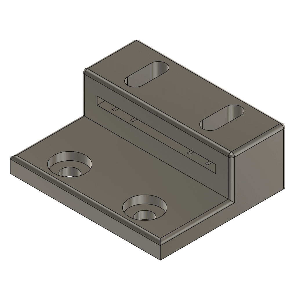 Adjustable Desk Control Relocation Bracket 3d model