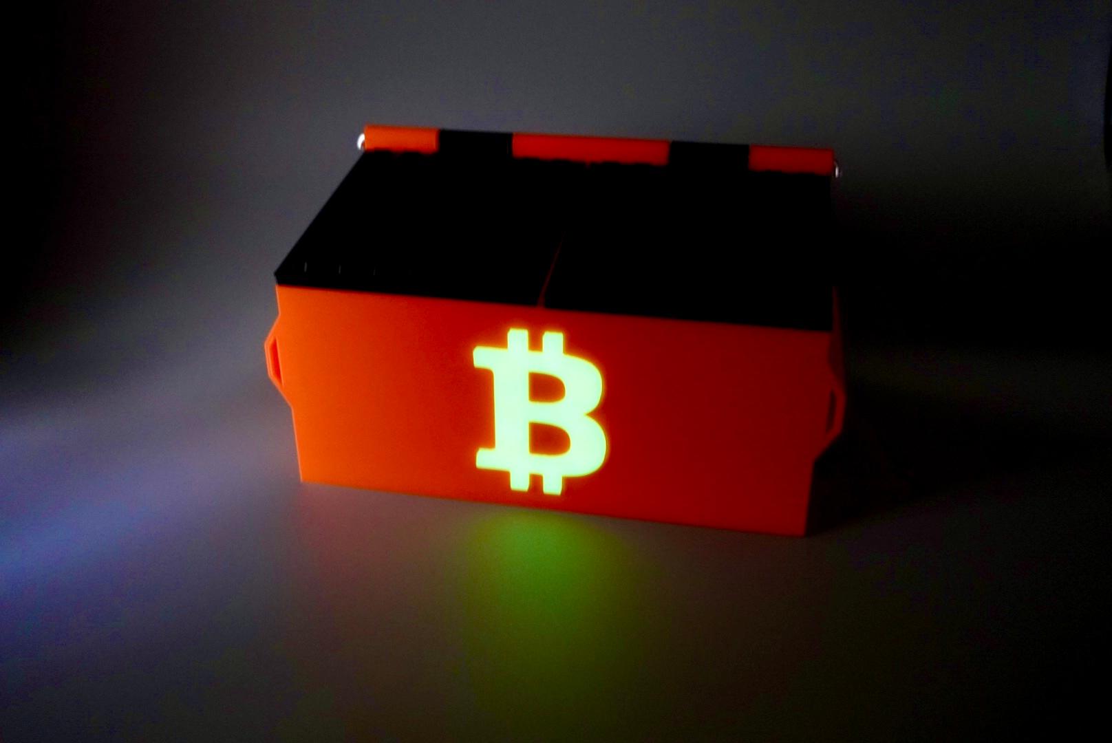 Bitcoin Dumpster 3d model