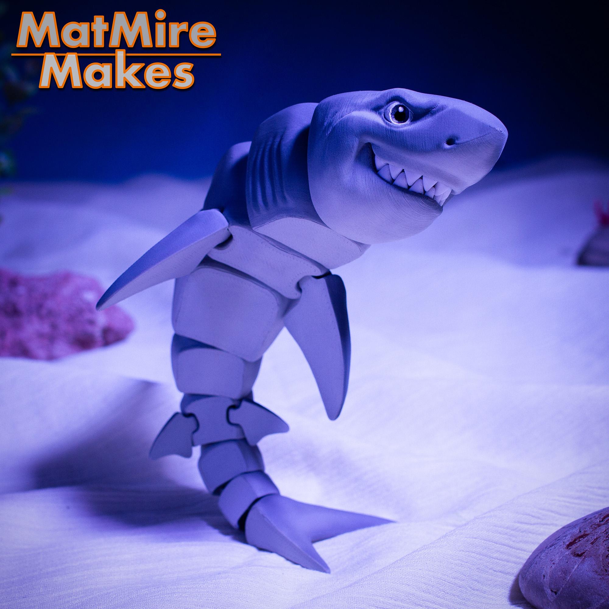 Great White Shark - Articulated Figure 3d model