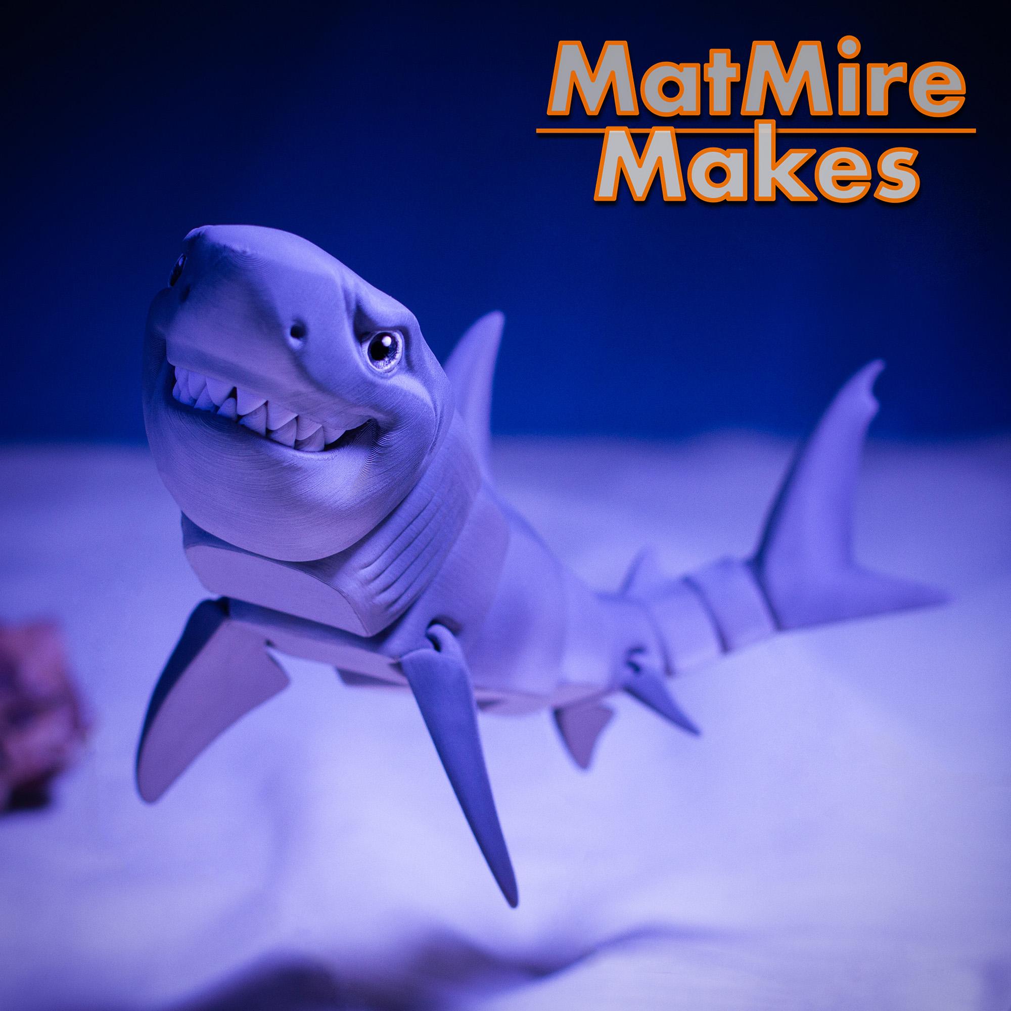 Great White Shark - Articulated Figure 3d model