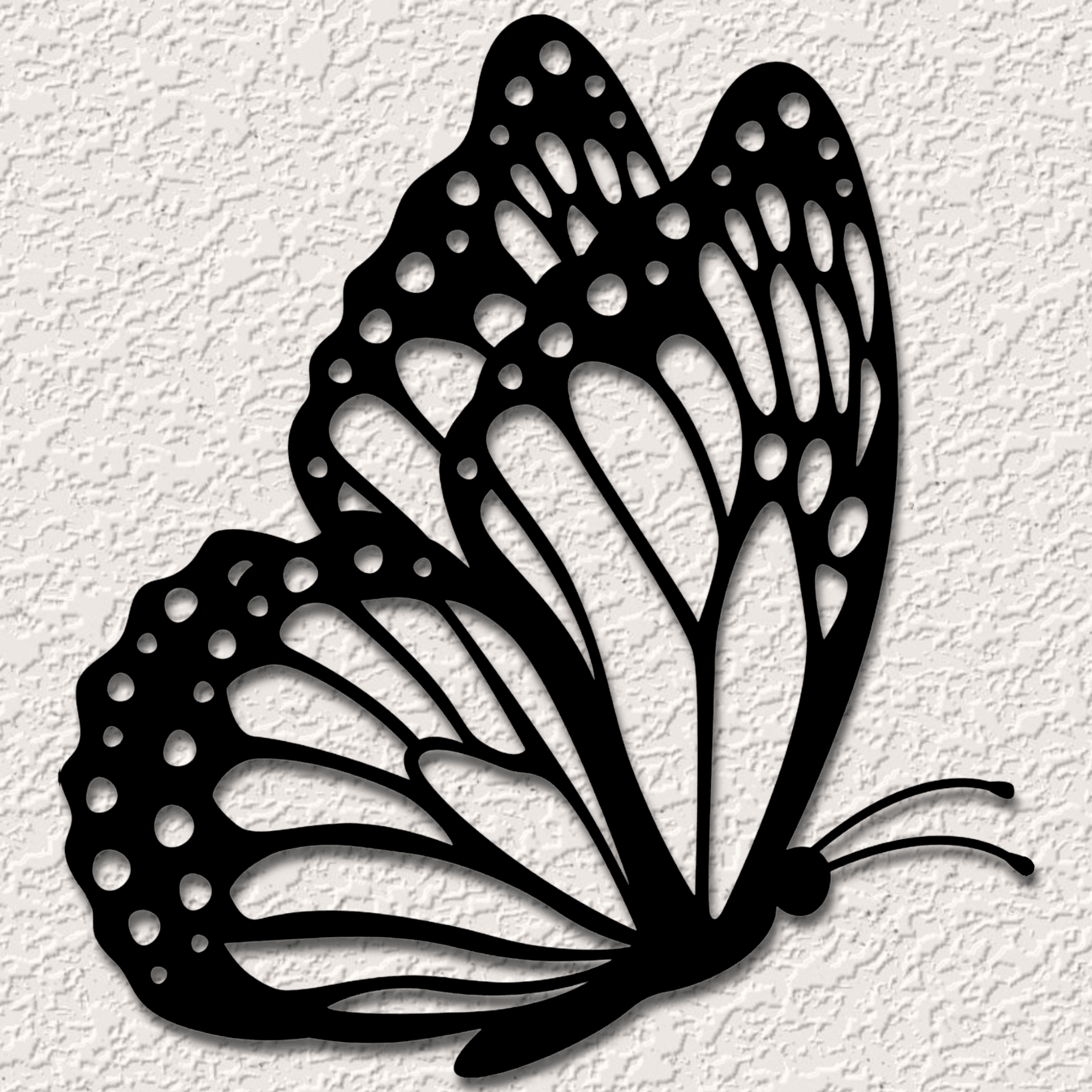 Butterfly wall art butterflies wall decor flower garden decoration pack 3d model