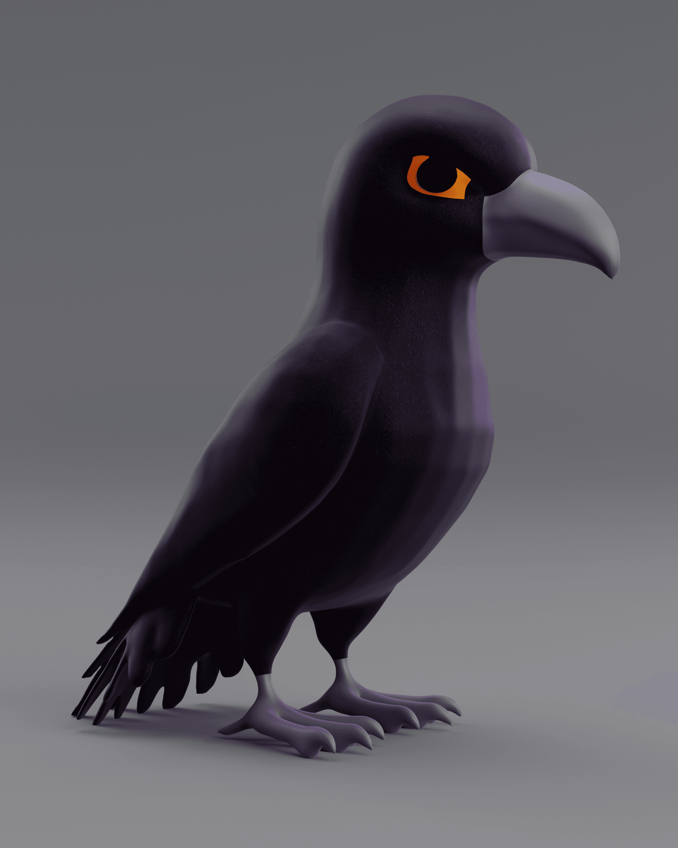 The Raven **Free Through Halloween!!!** Huginn and Muninn with AMS File 3d model