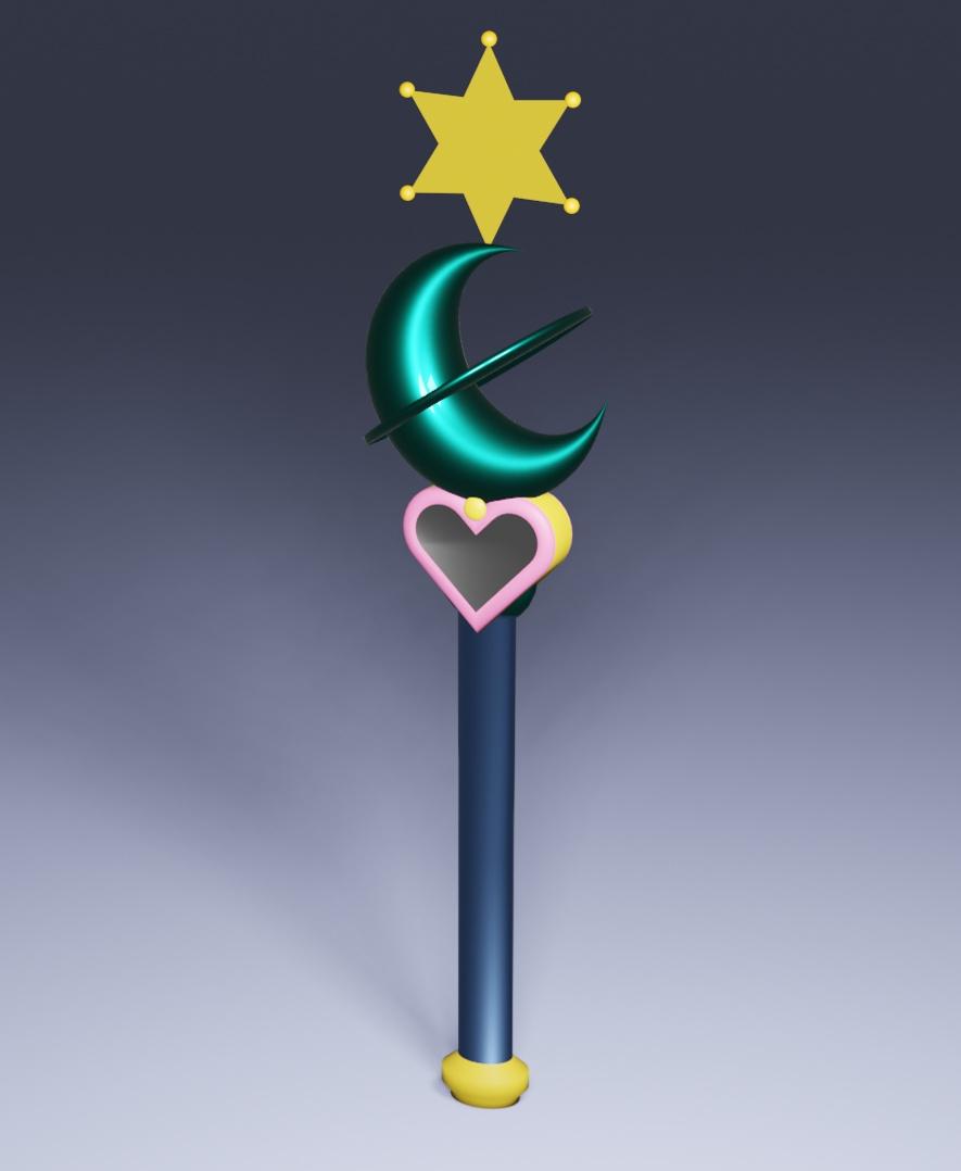 Sailor Neptune - Michiru Kaiou's Wand.stl 3d model