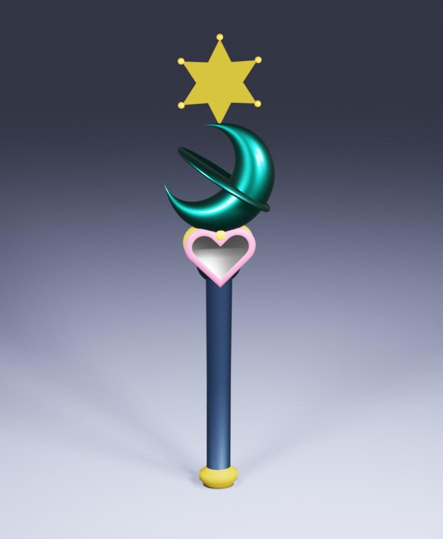 Sailor Neptune - Michiru Kaiou's Wand.stl 3d model