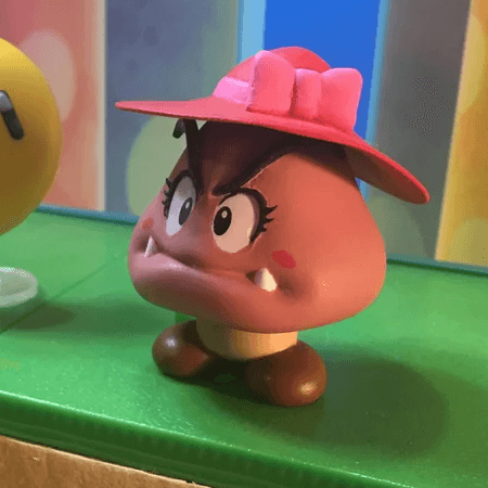 Goombette - Custom WON 2.5 scale figure parts 3d model