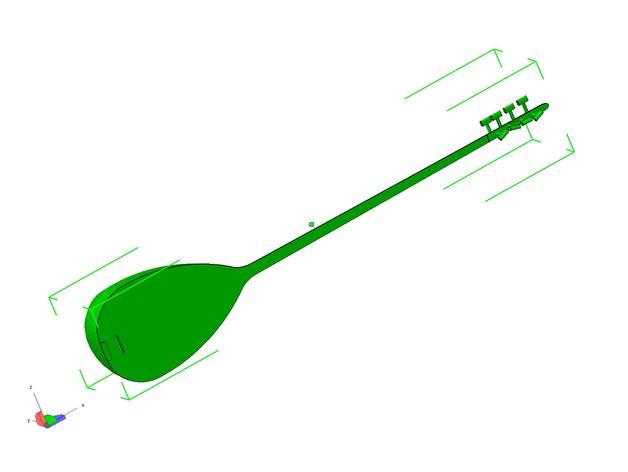 Baglama 3d model