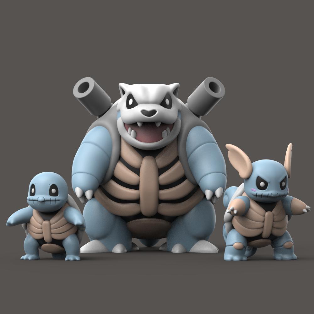 Halloween Squirtle Evolution 3d model