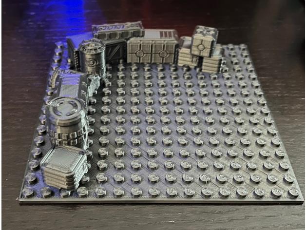 Star Wars Lego 16x16 Base Plate 3d model