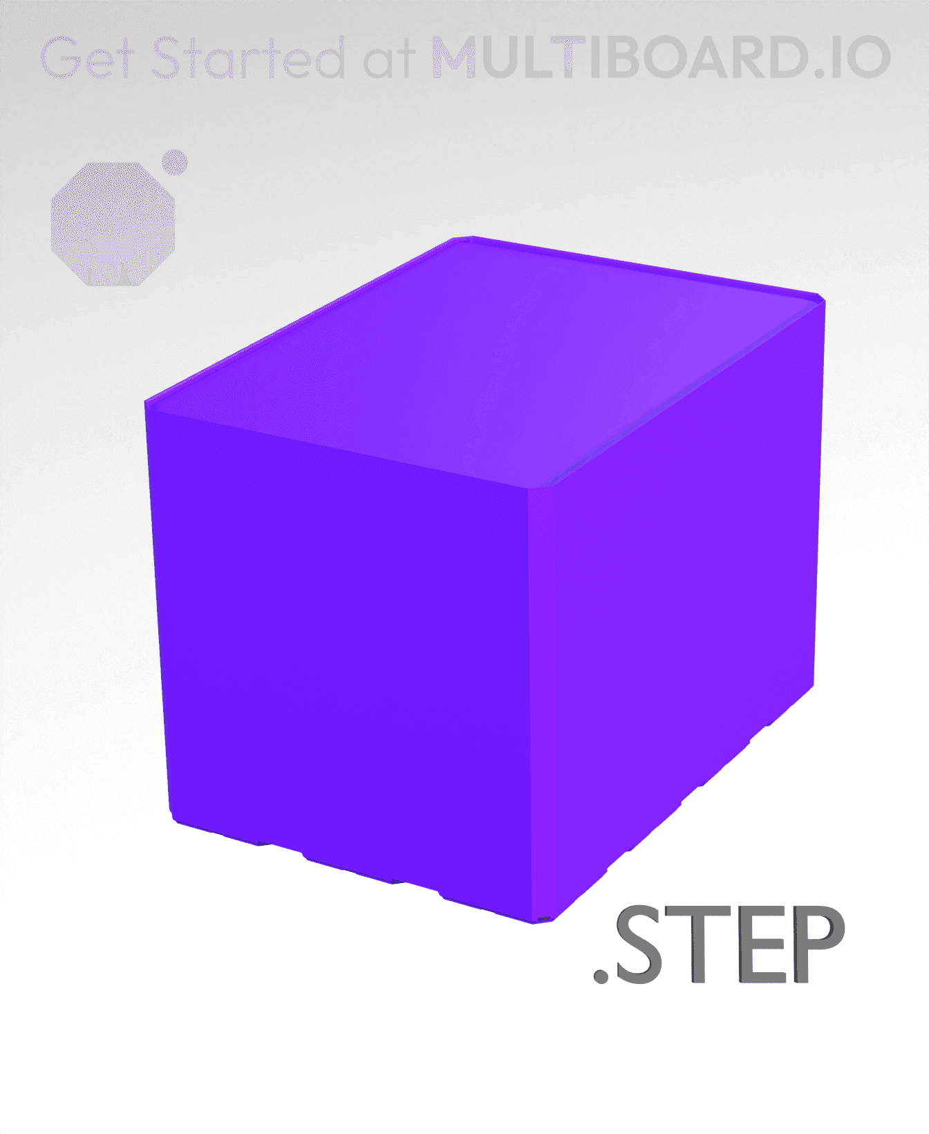 3x4x3 - Multibin Insert - STEP Remixing File 3d model