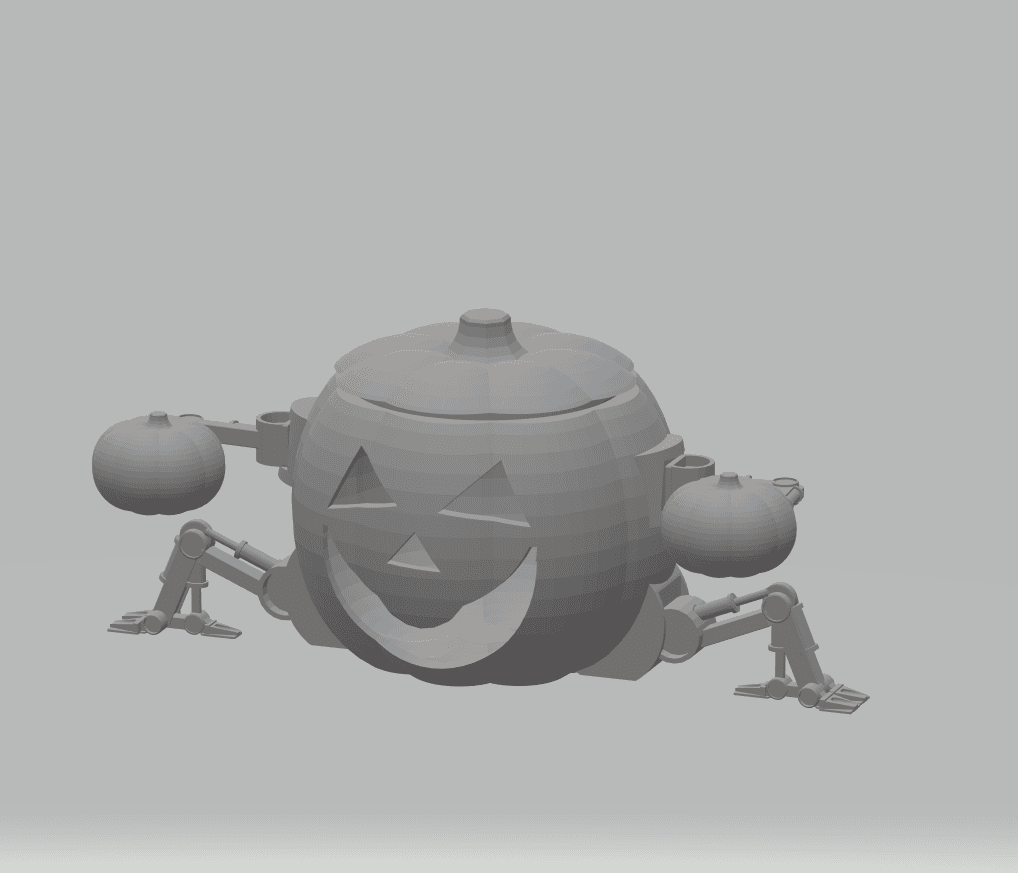 FHW: Lantern Pumpkin bot v1 ez print 3d model