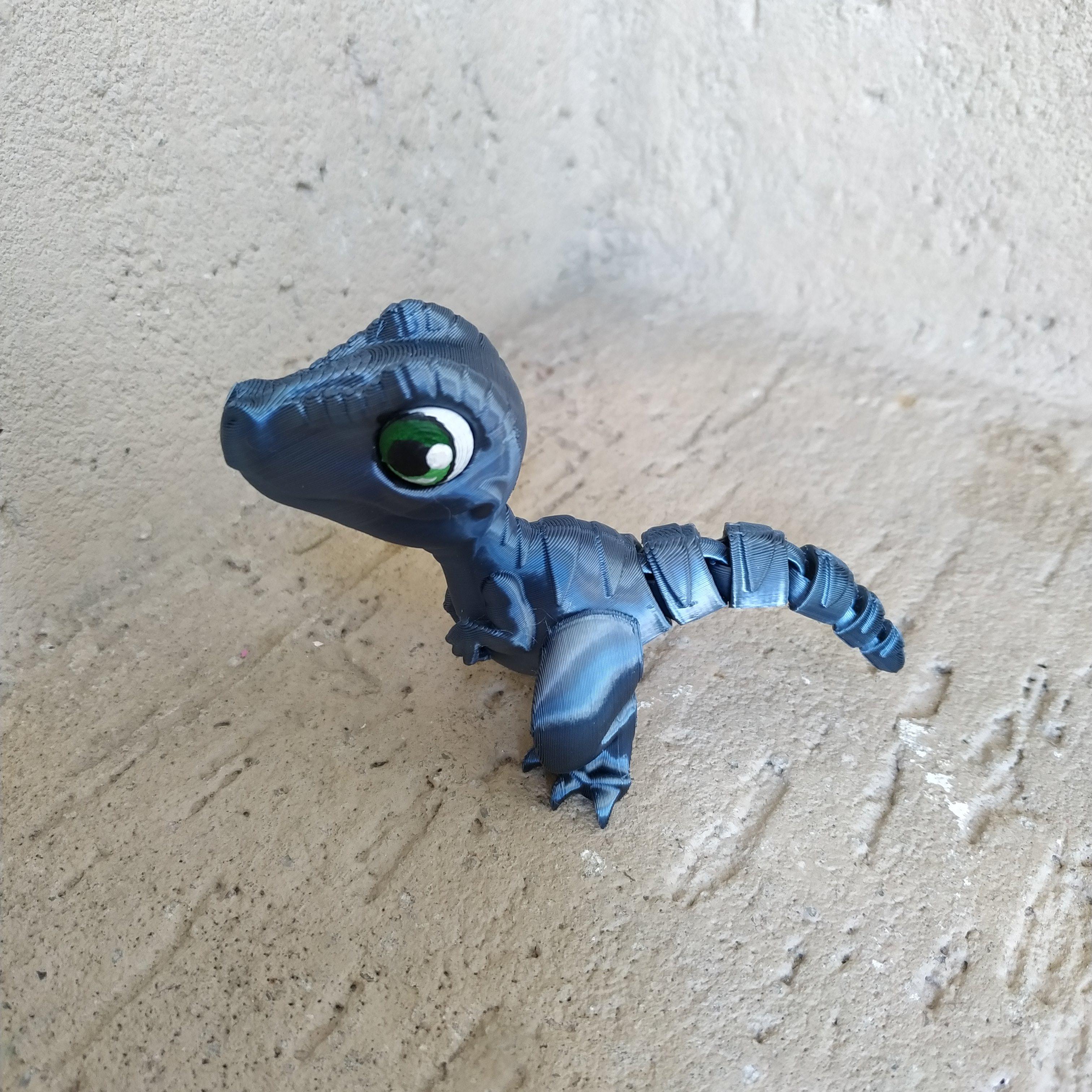 ARTICULATED BABY VELOCIRAPTOR - 3MF 3d model