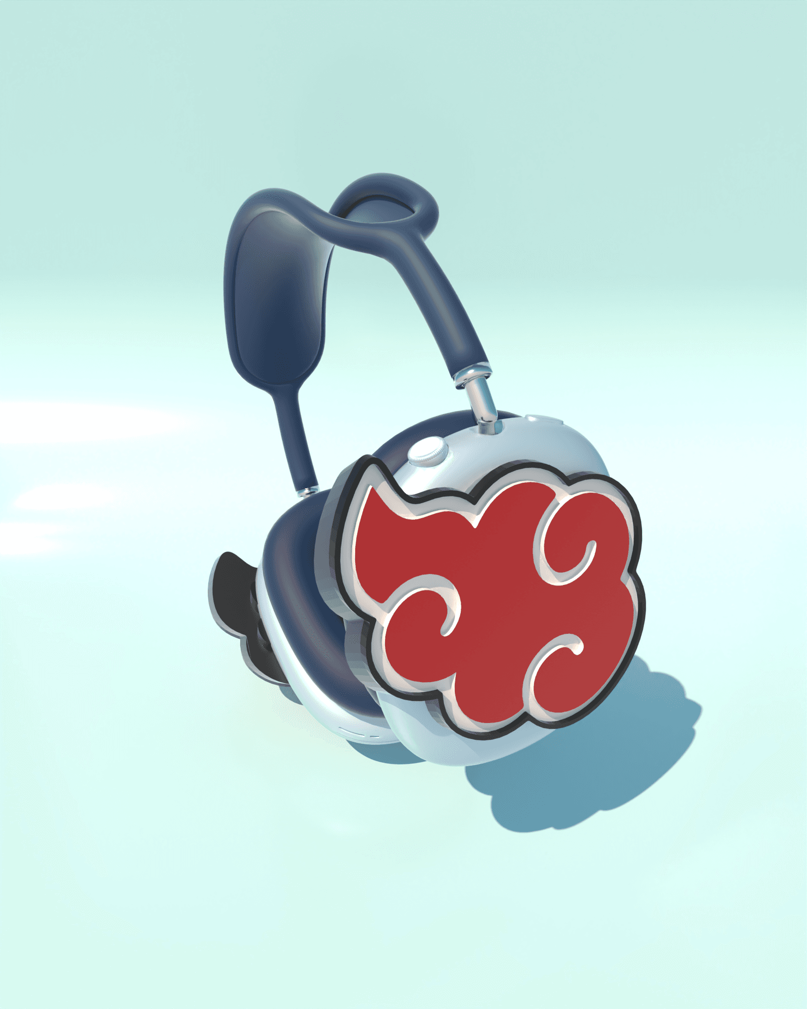 (V2) Akatsuki Airpods Max Accessory 3d model