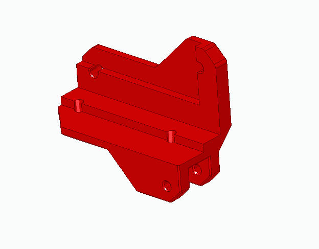 Improved Hinged Voron V0.1 Top-hat with LED holders  3d model