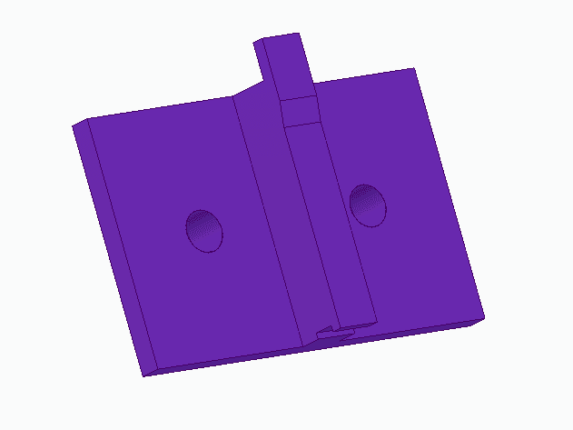 Improved Hinged Voron V0.1 Top-hat with LED holders  3d model