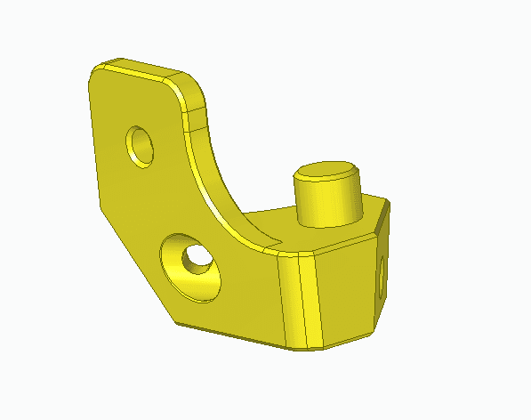 Improved Hinged Voron V0.1 Top-hat with LED holders  3d model