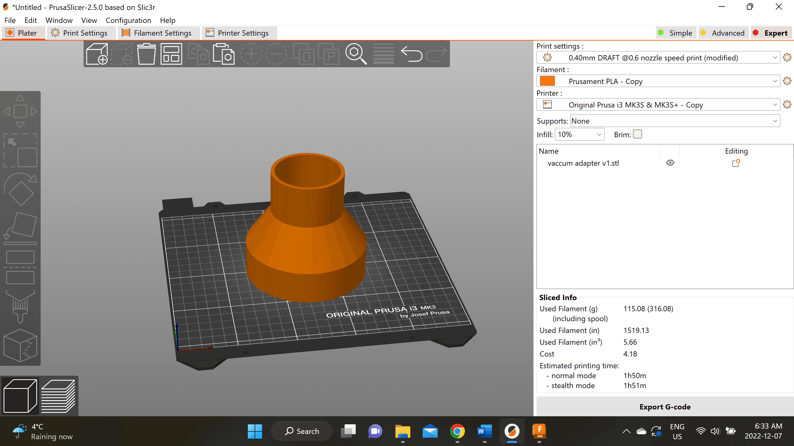 rigid shop vac adapter 3d model