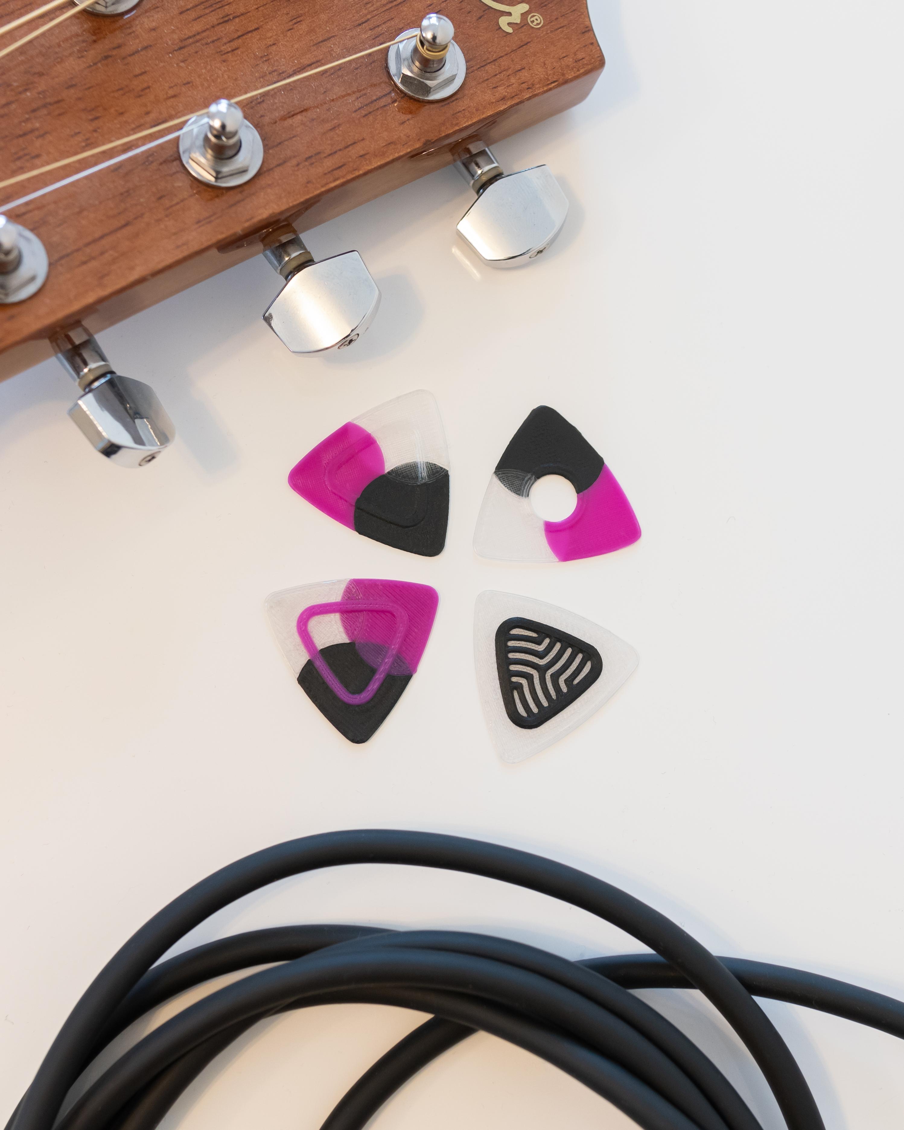 Triple Pick Guitar Picks Super Pack 3d model