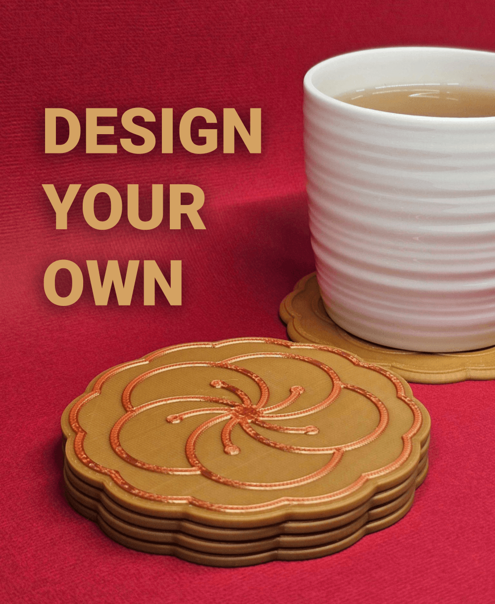 Blank mooncake coaster | Remix to create your own mooncake design to celebrate Mid-Autumn Festival! 3d model