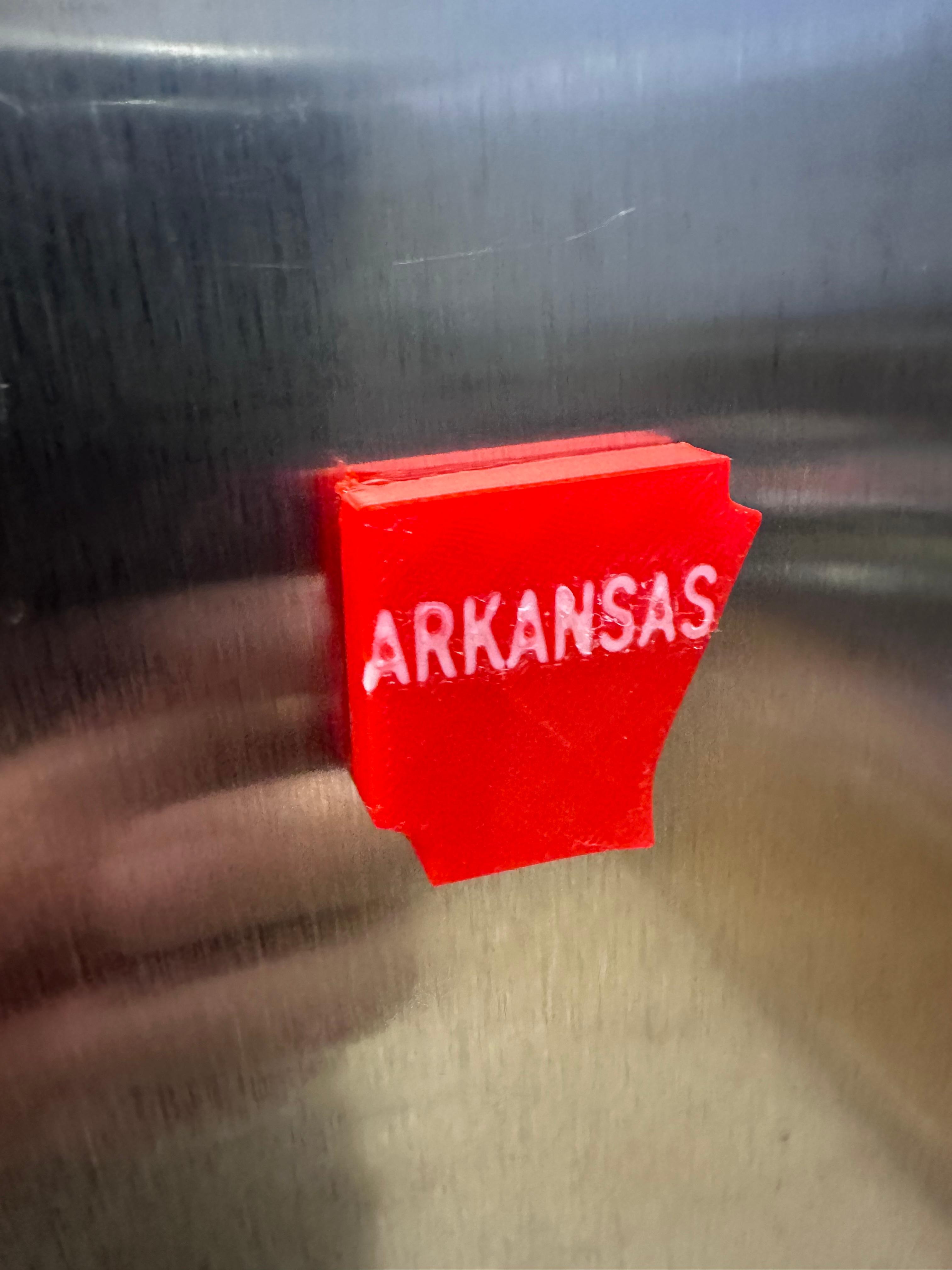 Merica Fridge Magnets - MMU version - ARKANSAS 3d model