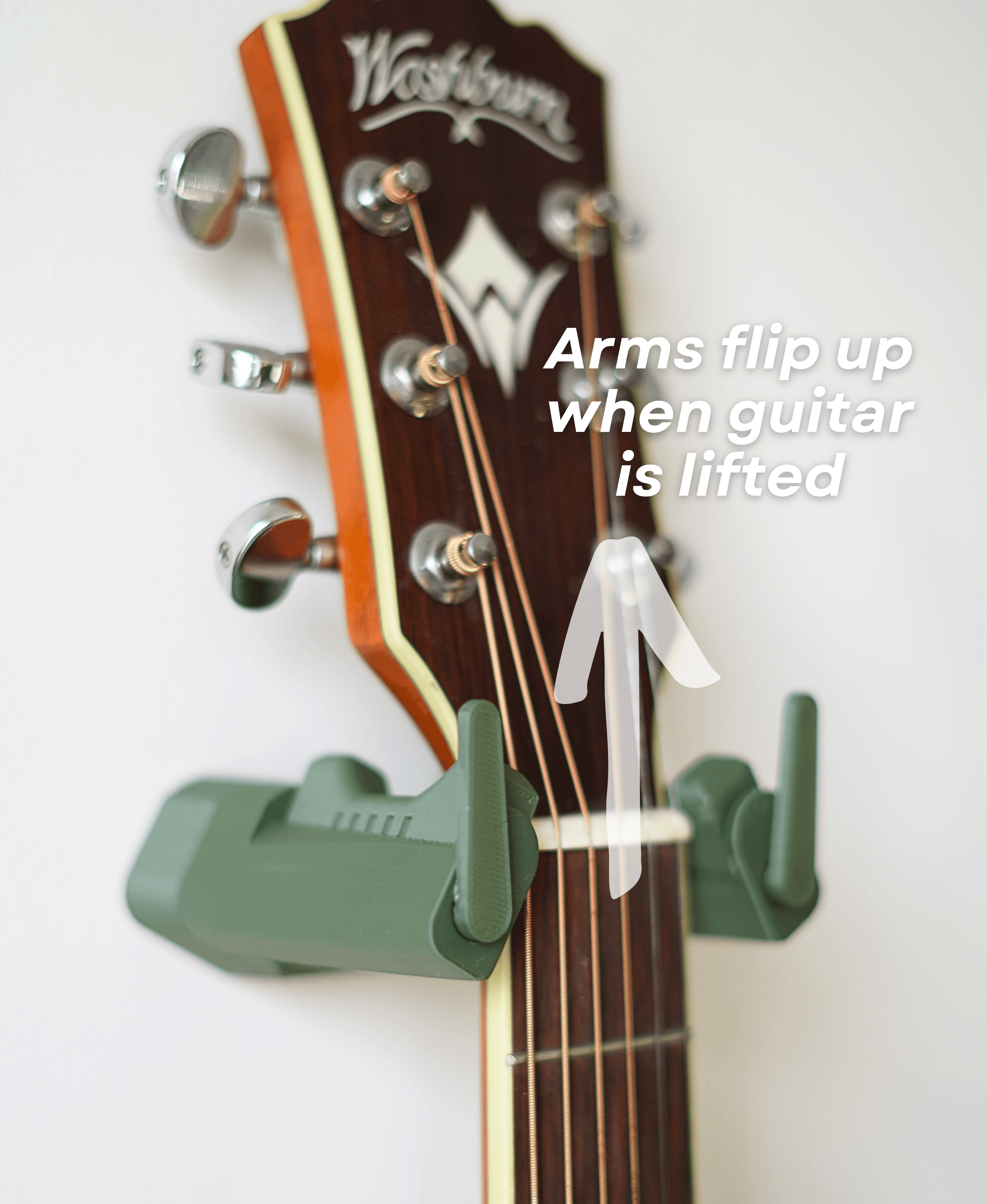 Auto Locking Guitar Holder 3d model