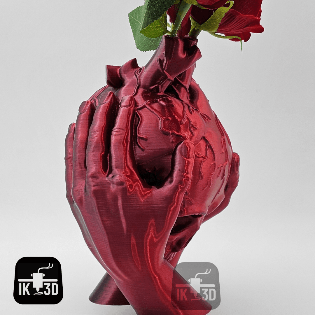 Heart Broken Skull Sculpture / Vase / Planter / No Supports 3d model