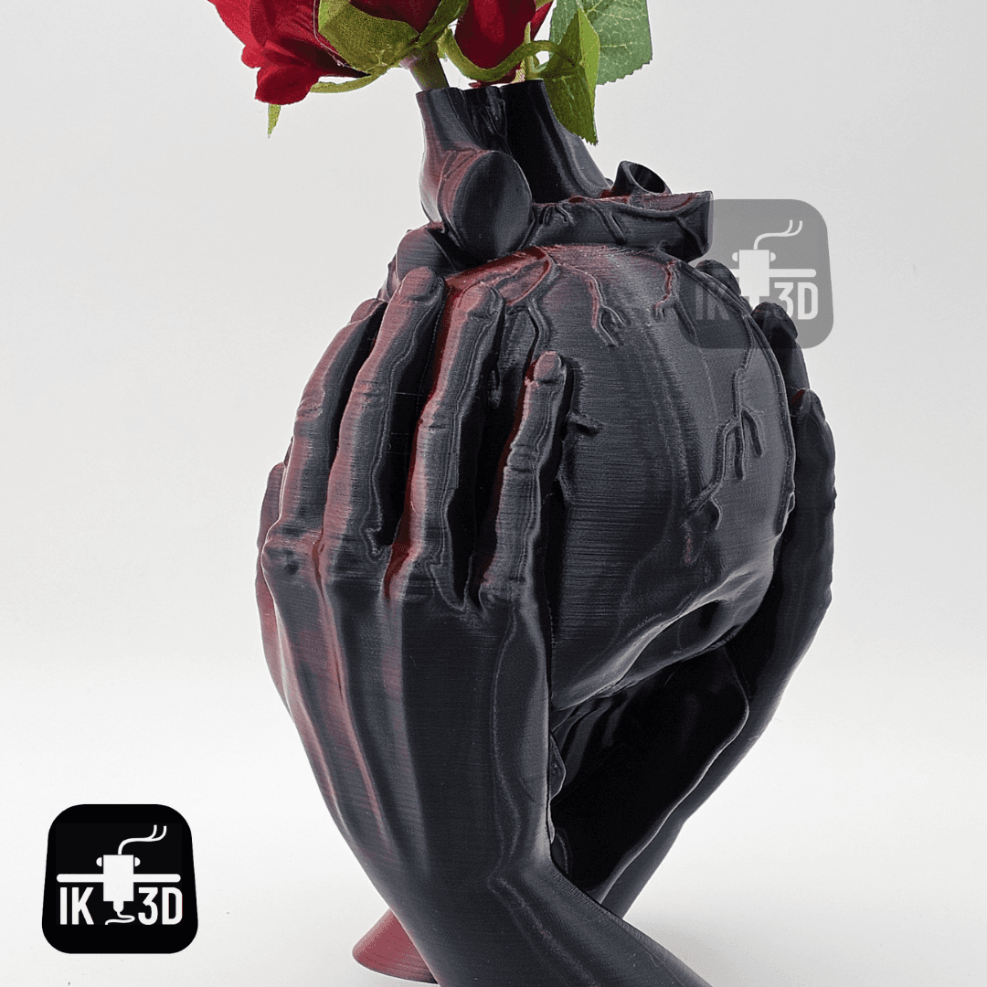 Heart Broken Skull Sculpture / Vase / Planter / No Supports 3d model