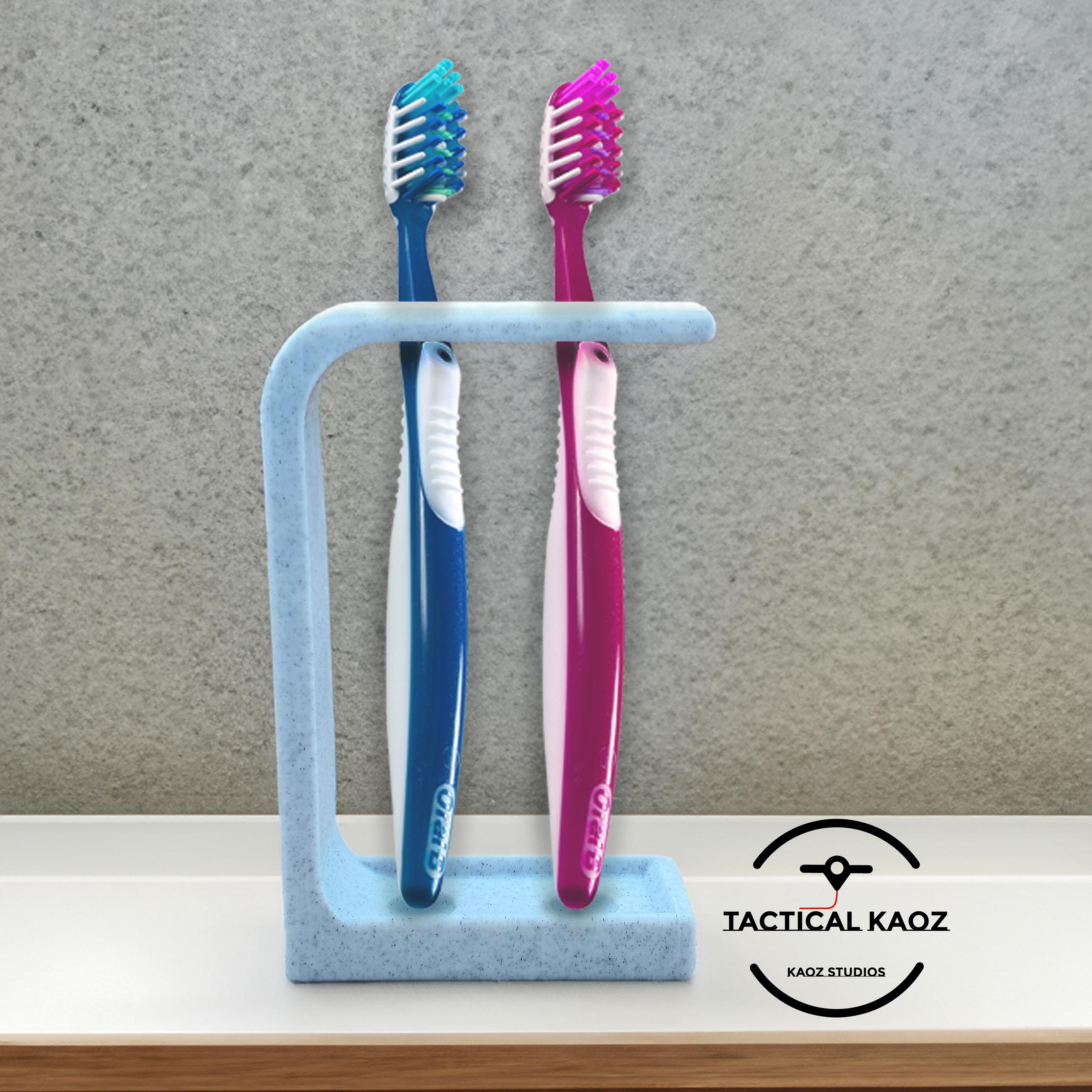 Tooth Brush Holder Print in place No Supports 3d model