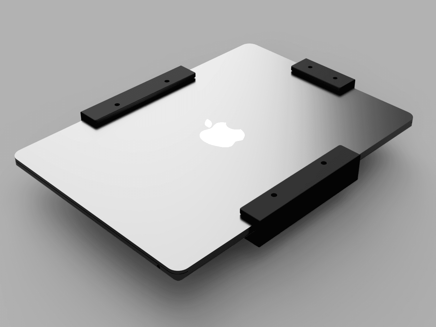 Under Desk Laptop Mount 3d model