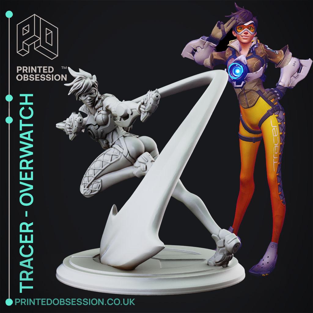 Tracer - Overwatch - Fanart Model 3d model