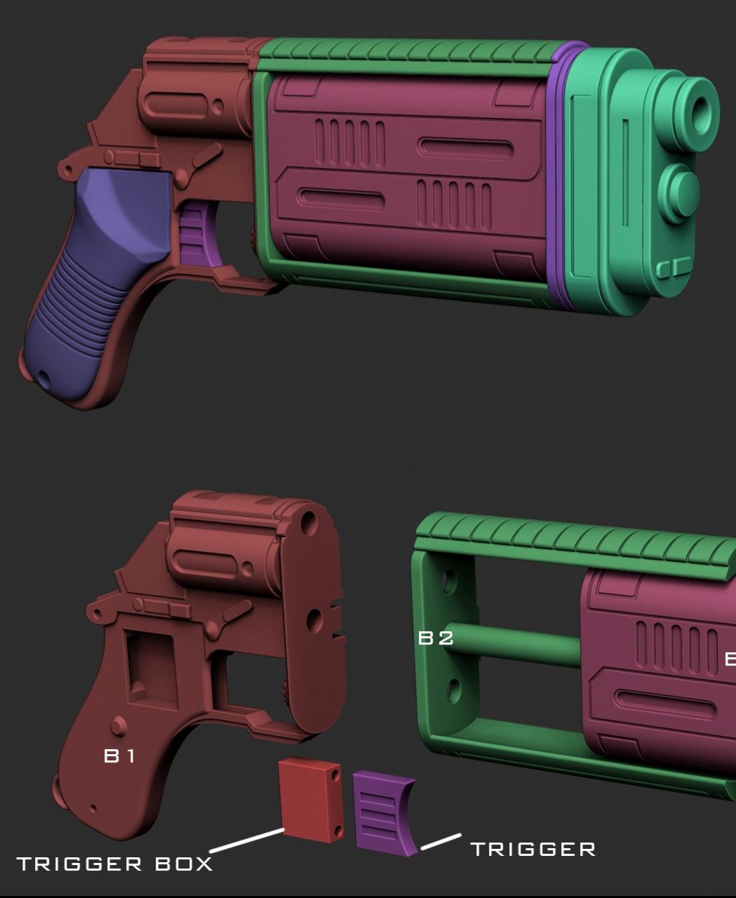 Andor Cassians Bryar pistol 3d model