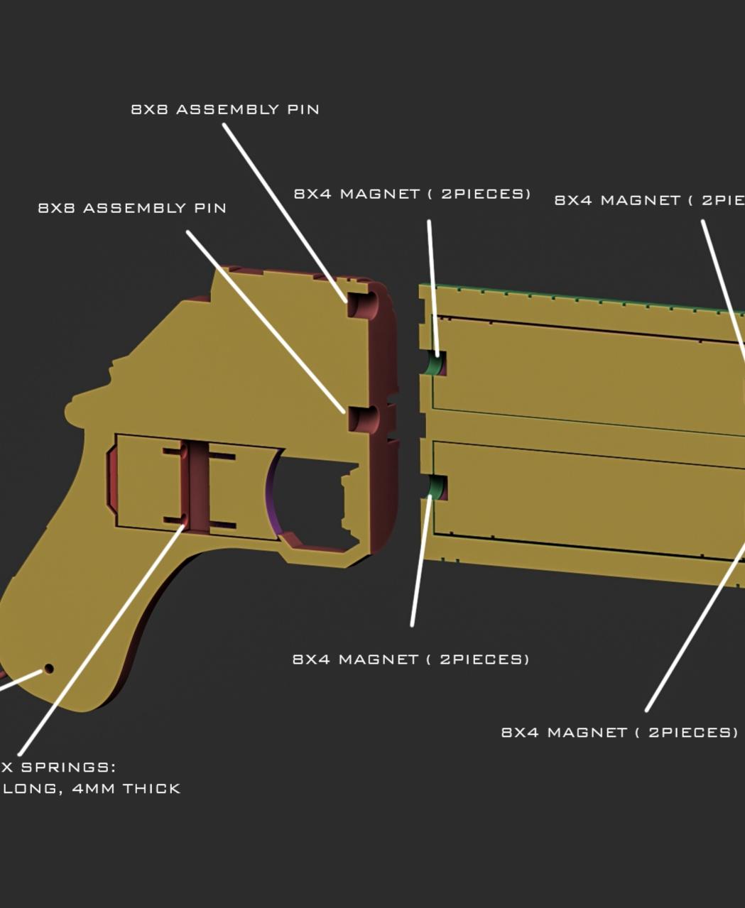 Andor Cassians Bryar pistol 3d model