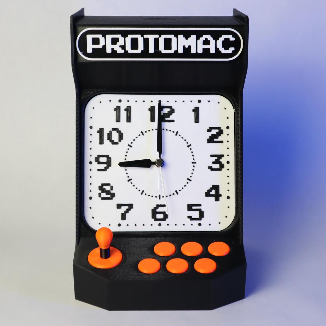 Retro Arcade Desk Clock 3d model