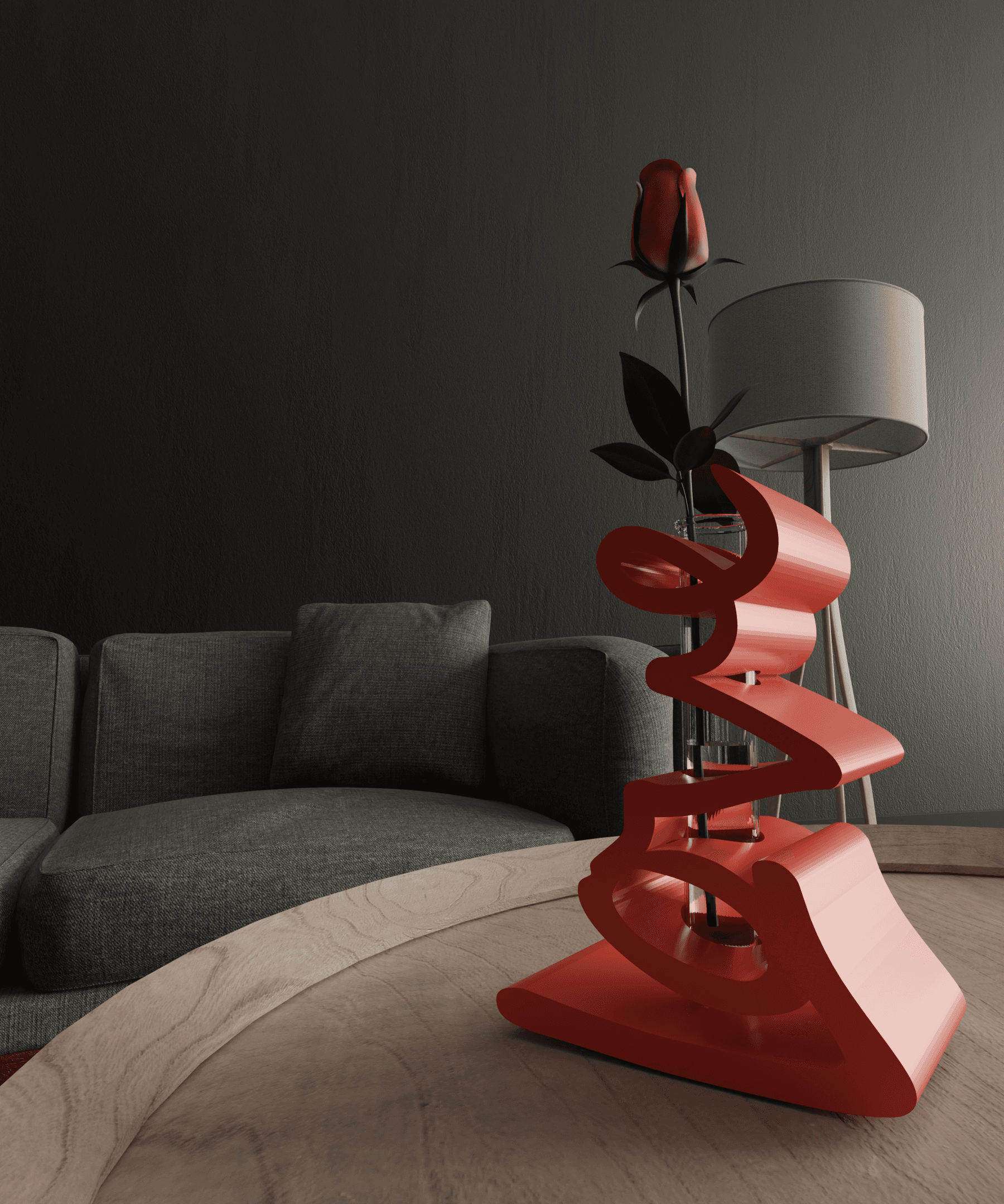 love vase.stl 3d model