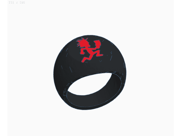 Hatchetman Ring 3d model