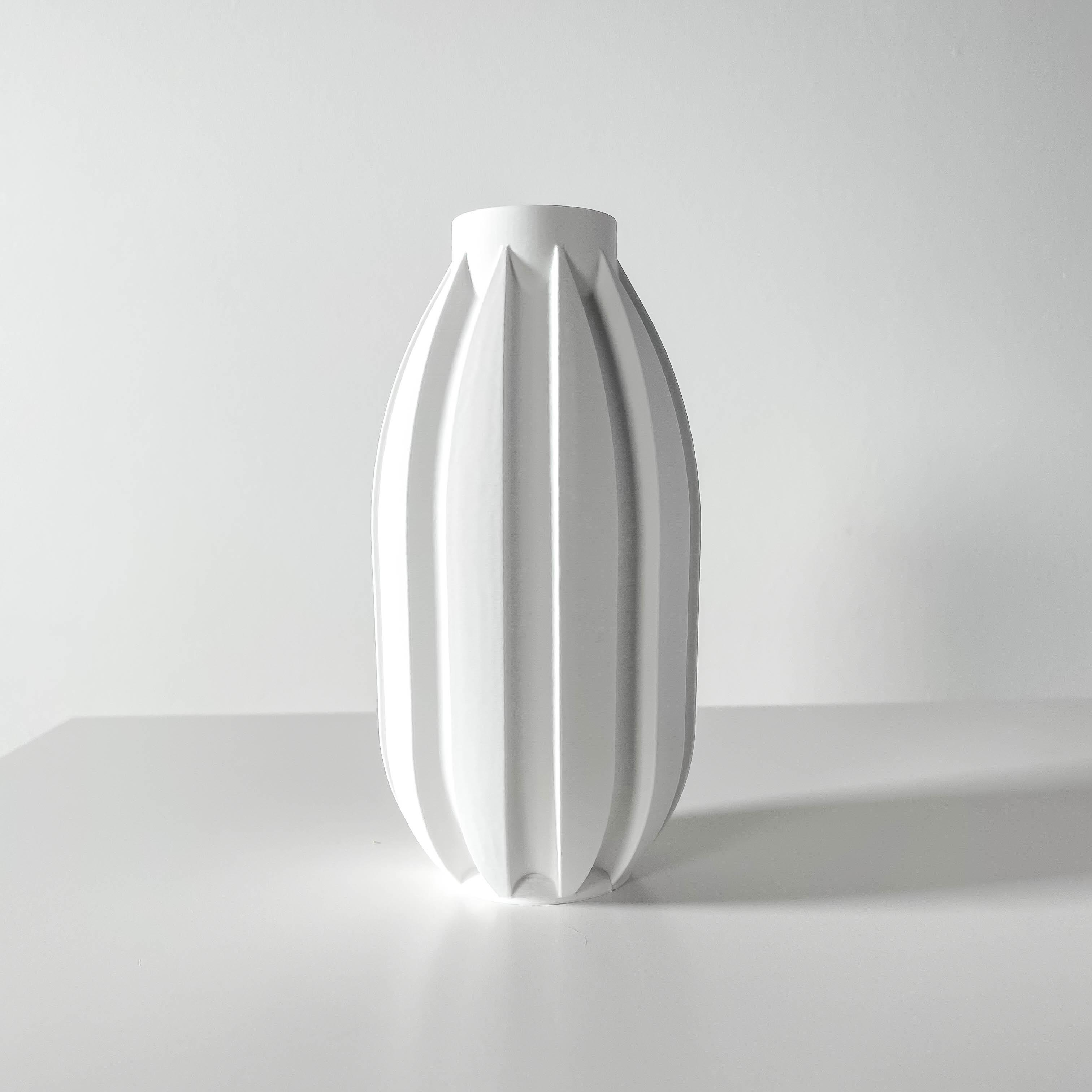 The Akin Vase, Modern and Unique Home Decor for Dried and Preserved Flower Arrangement  | STL File 3d model