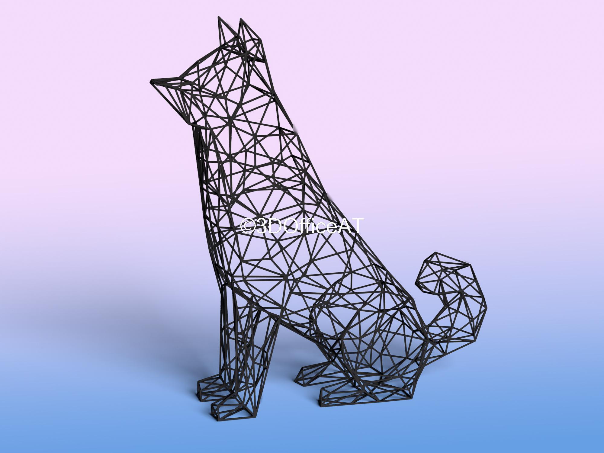 Akita Dog 3d model