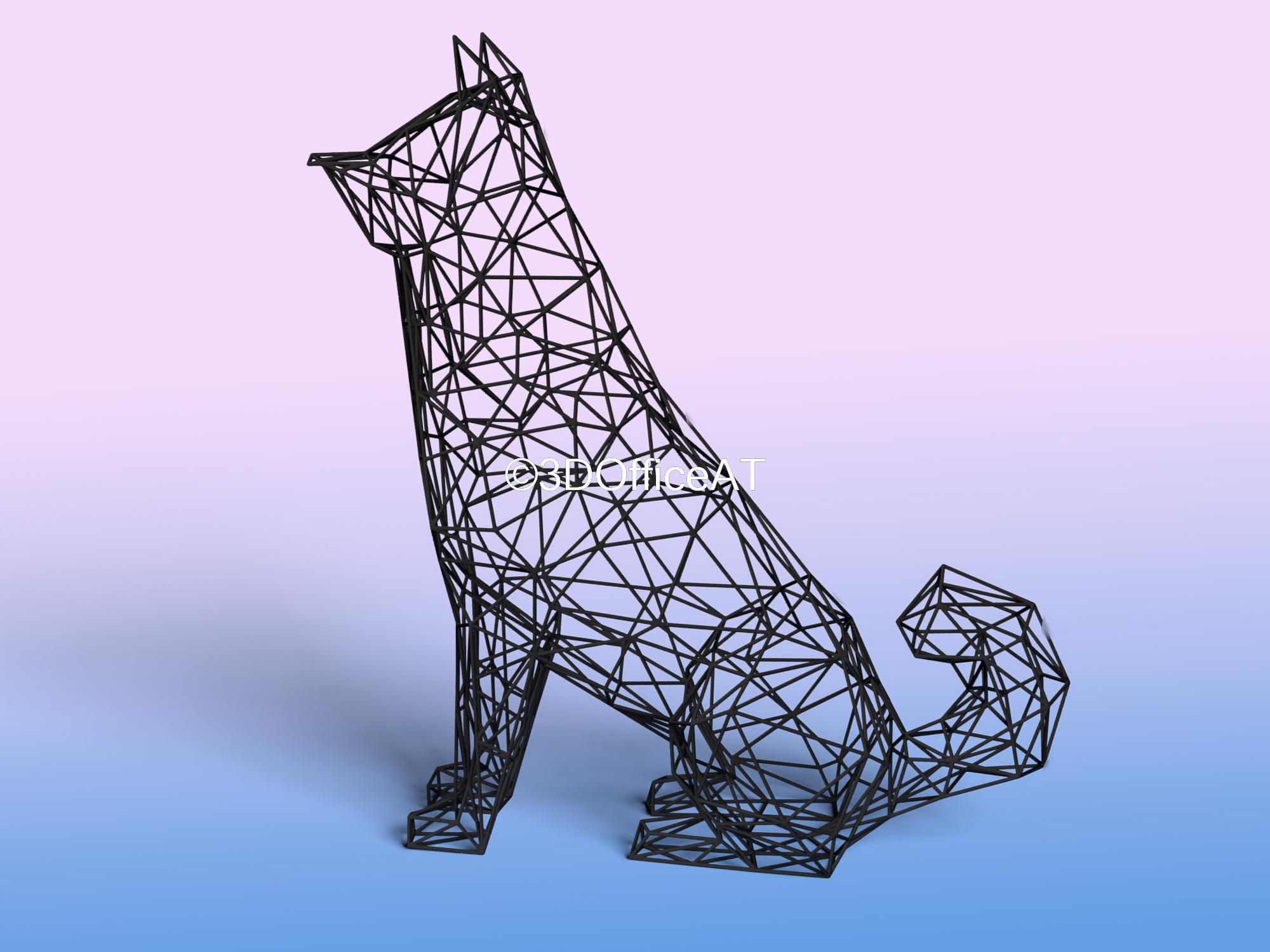 Akita Dog 3d model