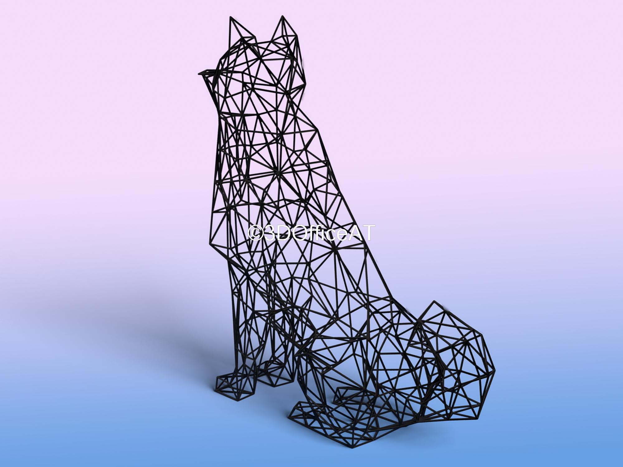 Akita Dog 3d model