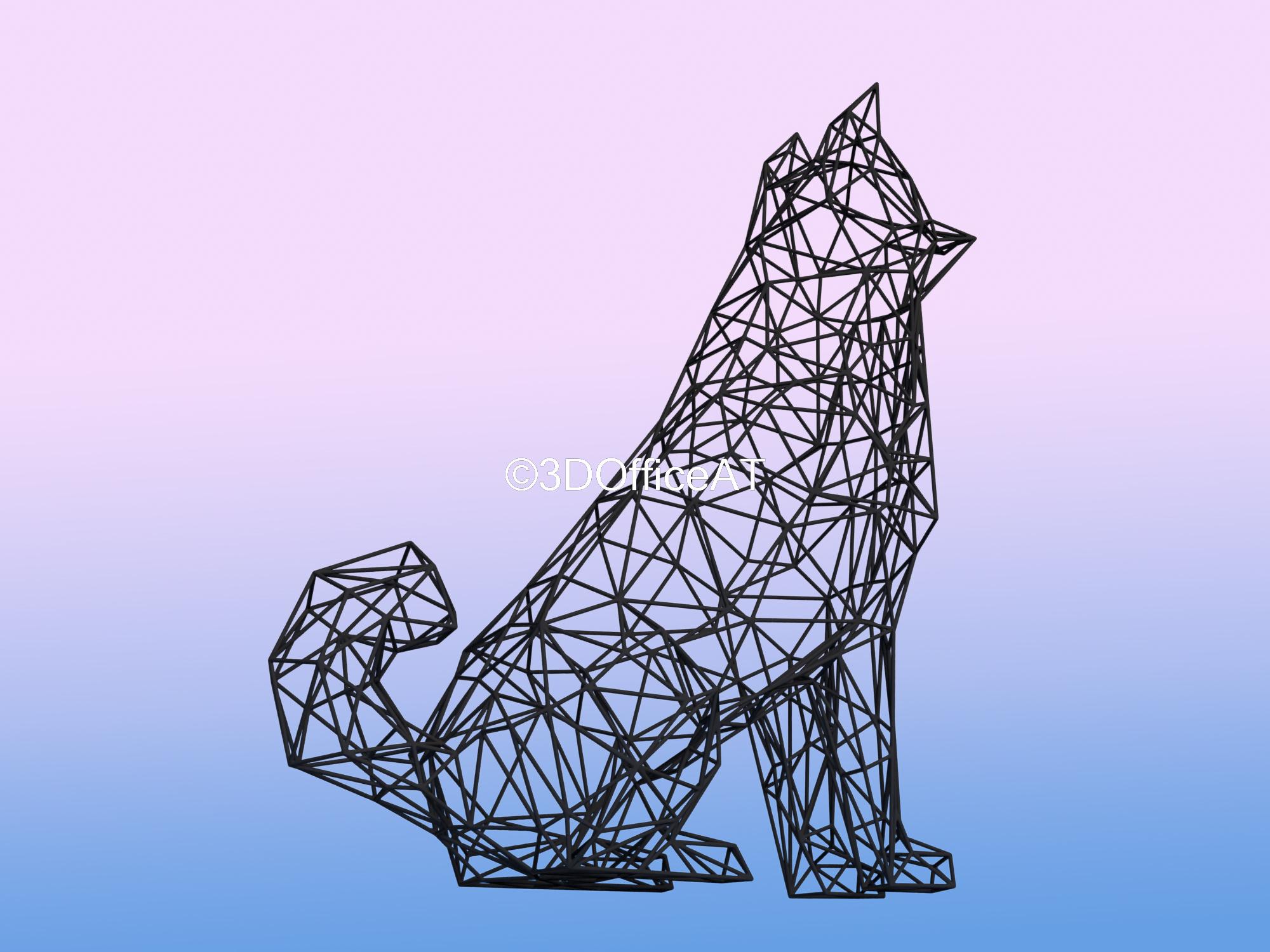 Akita Dog 3d model