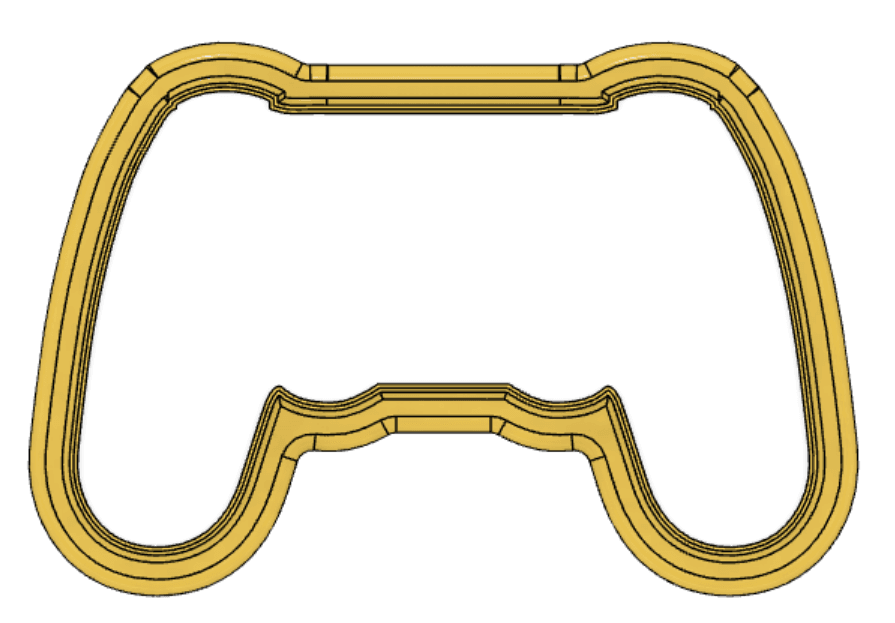 PS5 Controller Cookie Cutter 3d model